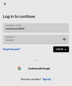 taptap Register Screenshot
